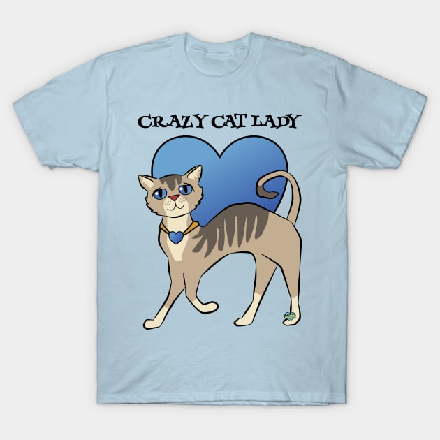 Crazy Cat Lady T-Shirt by Sue Cervenka
